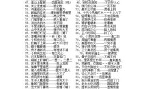 精选小学生常用的歇后语