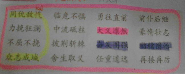 成语描述英雄