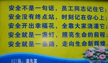 安全质量标准化口号