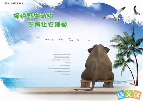 保护动物的口号