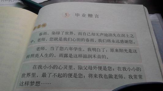 老师的话
