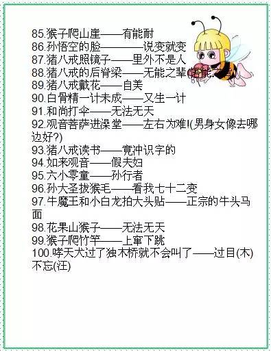 水gin寓言词的频繁考试