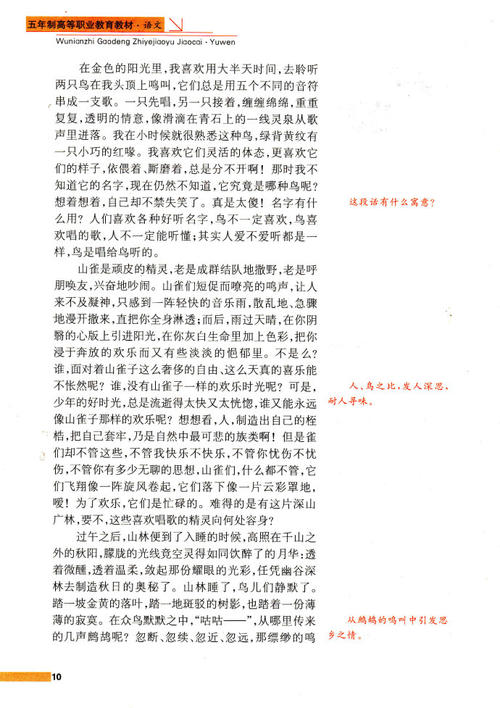 听完鸟语