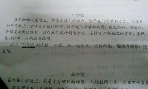 关于家庭感情的构成