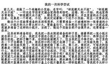 我的一次科学尝试