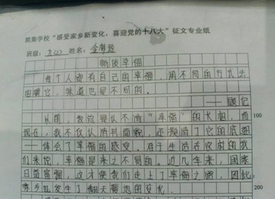 自我介绍作文350字