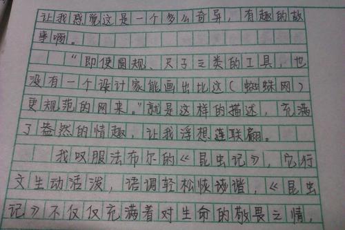 读虫后300字