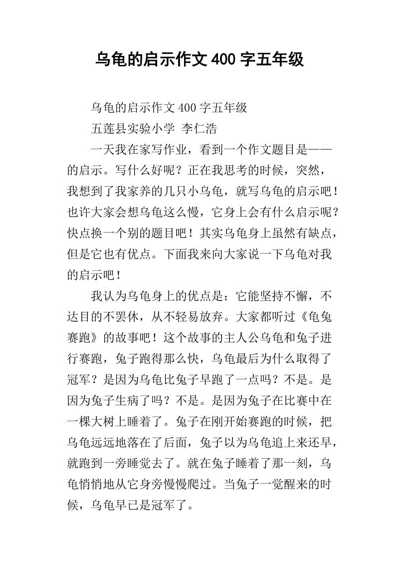 我的小乌龟组成