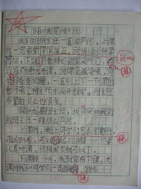如果我是负责写作的老师