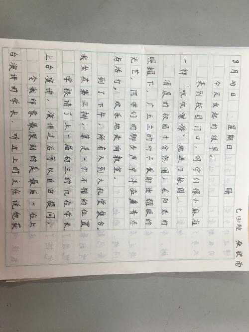军事训练日记300字