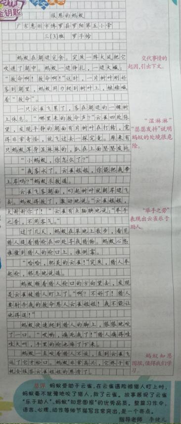 读三年级后50个字
