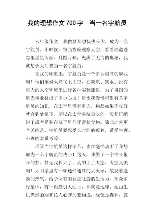 我理想的作文律师
