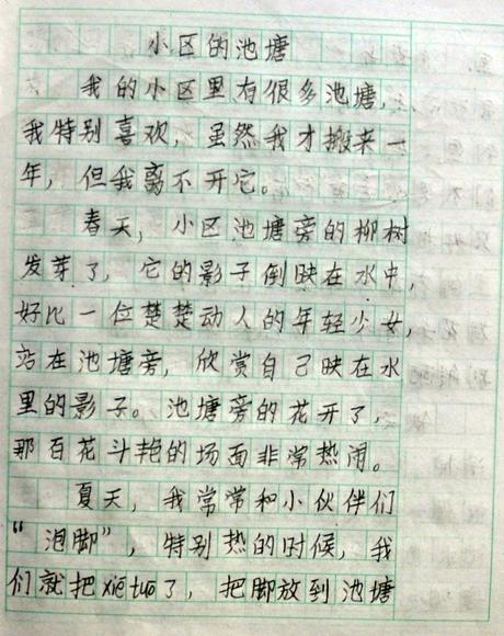 三年级日记