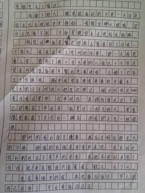 春雨写600字
