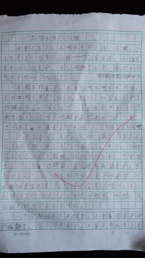 爷爷的作文