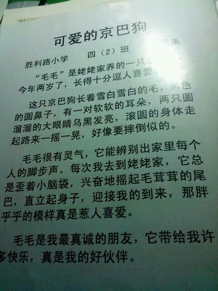 组成小狗