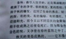 关于秋雨的作文