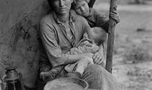 在贫穷中挣扎的父亲