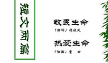 敬畏生命读后感