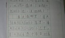 小学三年级作文美丽的春天