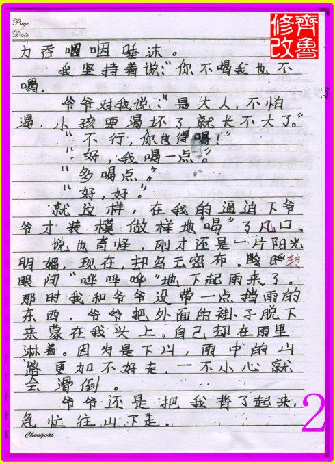 作文爷爷的爱