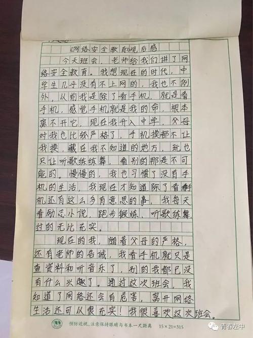中学生文学作品的思考