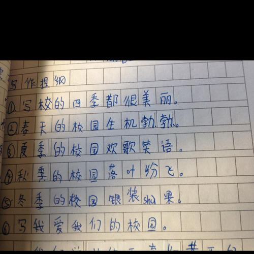 三年级组成的美丽校园