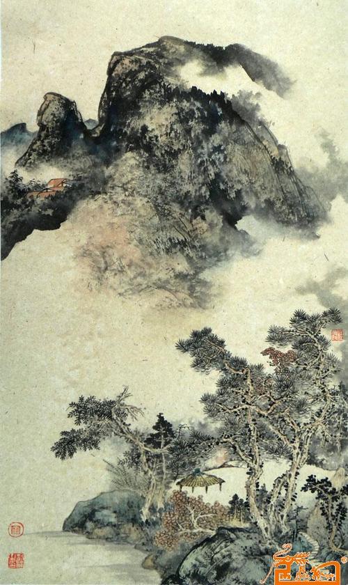 青山无法掩盖构图