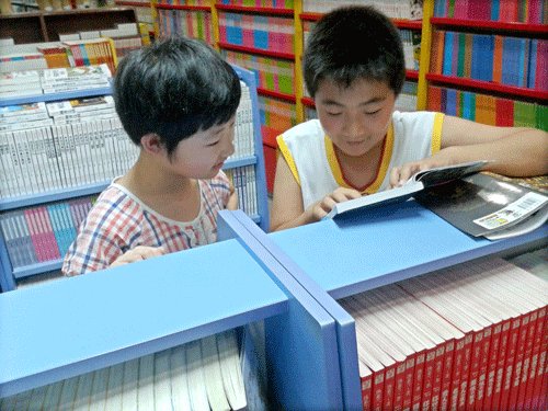 去图书馆看作品