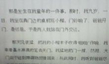 那一次我很感动作文