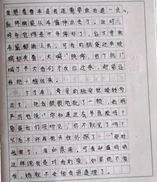 学生描述母亲的成分