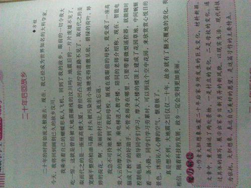 二十年后回家