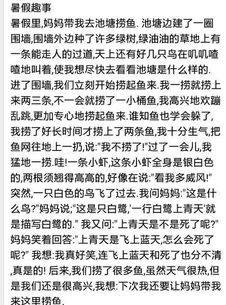 我姨妈的作文
