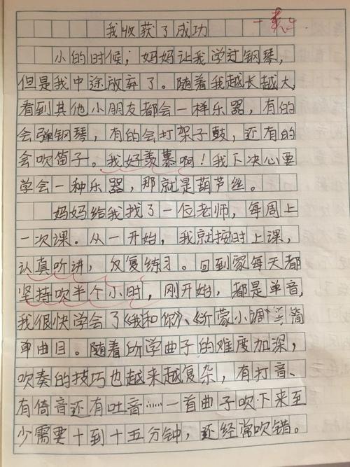 快乐收获初中作文