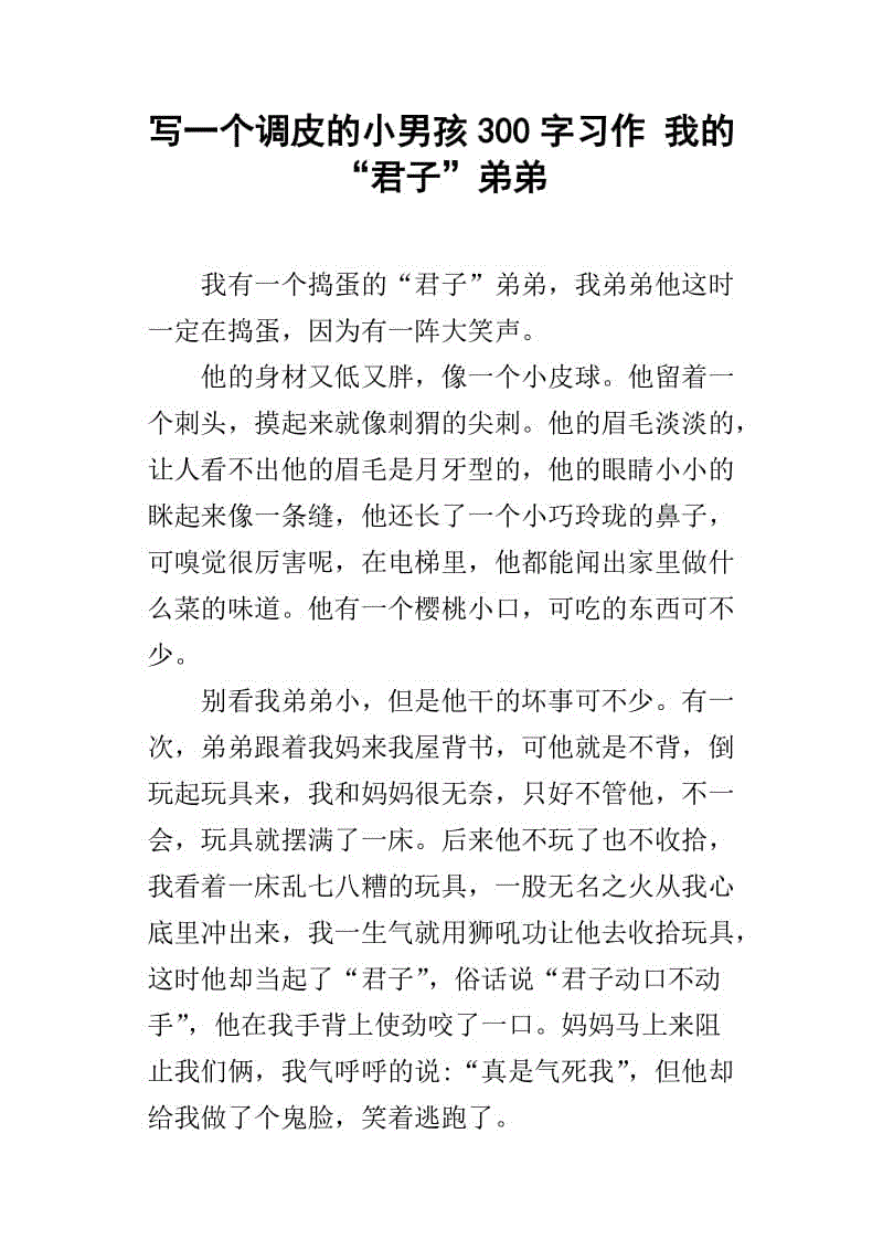 调皮的我组成