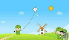 一年级放风筝的作文