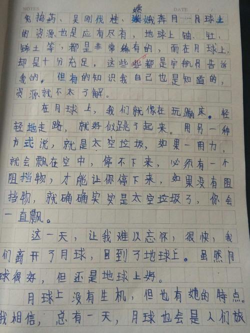 月亮作文100字