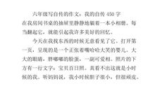 六年级作文我的自传