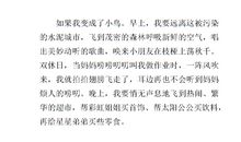 假如我是一只小鸟作文