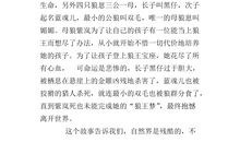 5年级狼王梦读后感