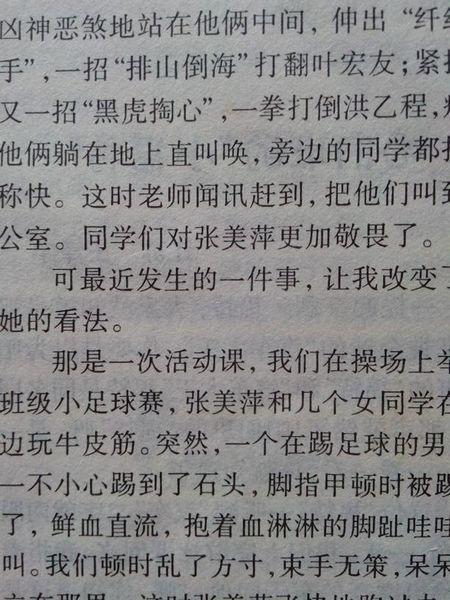 我的同班同学写了800字