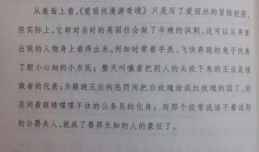关于“爱丽丝梦游仙境”的思考