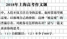 2015年高考满分作文上海卷:坚硬的柔软