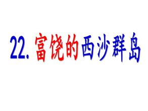 丰富的西沙群岛群岛组成