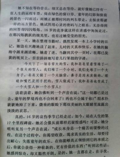 雪景作文600字