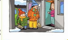 关于扫雪的作文