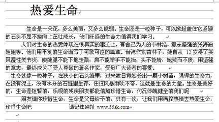 关于热爱生活的构图