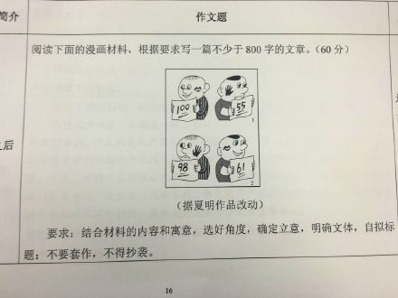 2016年高考全场作文北京试卷：神奇书签II