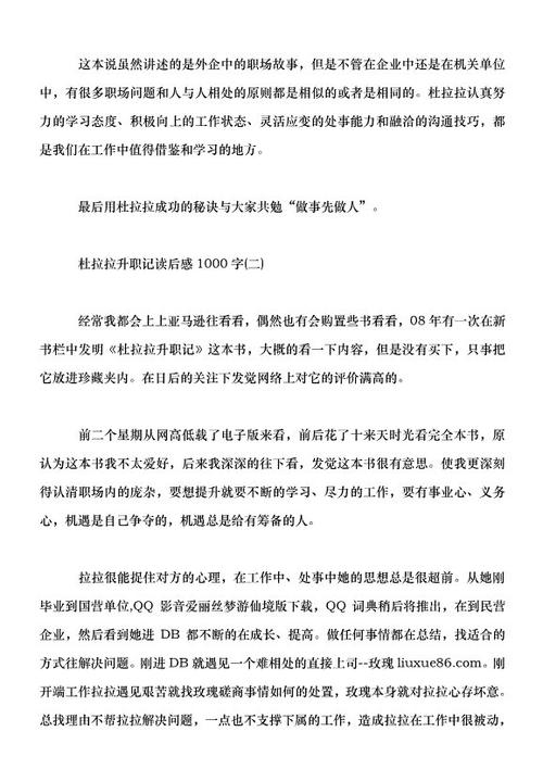 杜拉拉的晋升