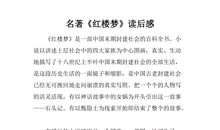 红楼梦15回读后感